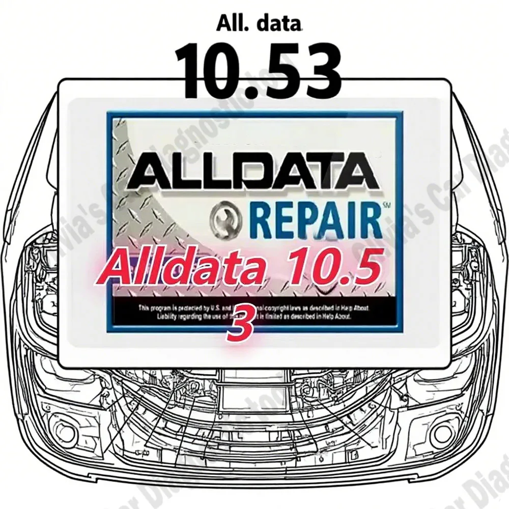 

New ALLDATA 10.53 OBD2 Scanner Automotive Repair Software Car accessories Diagnostic Tool with Wiring Diagrams for Auto Repair