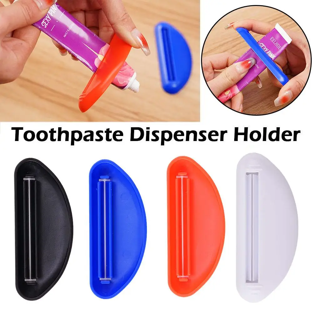 1 pçs espremedor manual espremido tubo de pasta de dente clipe dispensador espremedor facial criativo clipe limpador de pasta de dente multifuncional z6o5