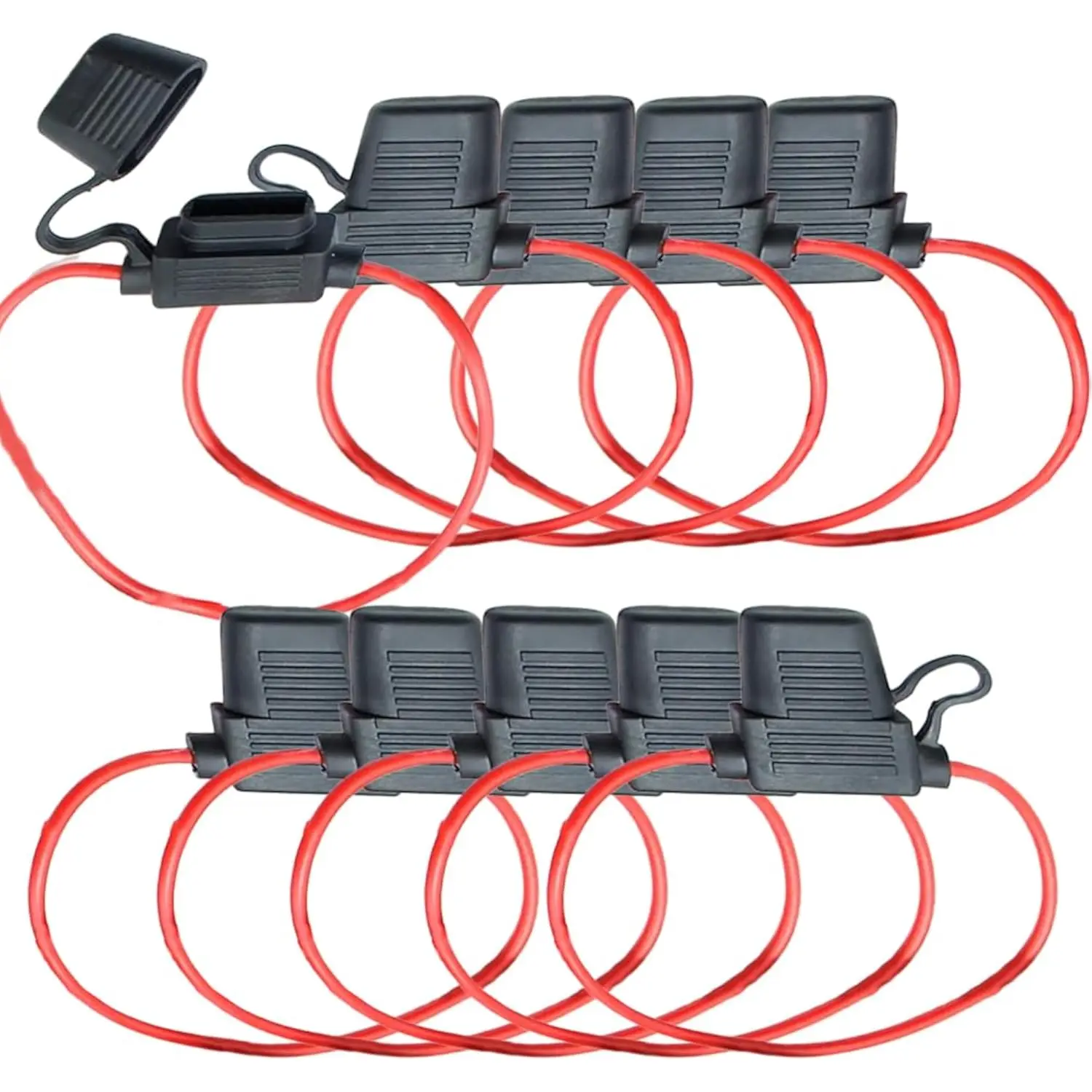 

Автомобильный мини-переходник с лезвием, держатель предохранителя, брызгозащищенный для 12 В, 30 А, розетка для отключения проводов, влагозащищенная защита от брызг