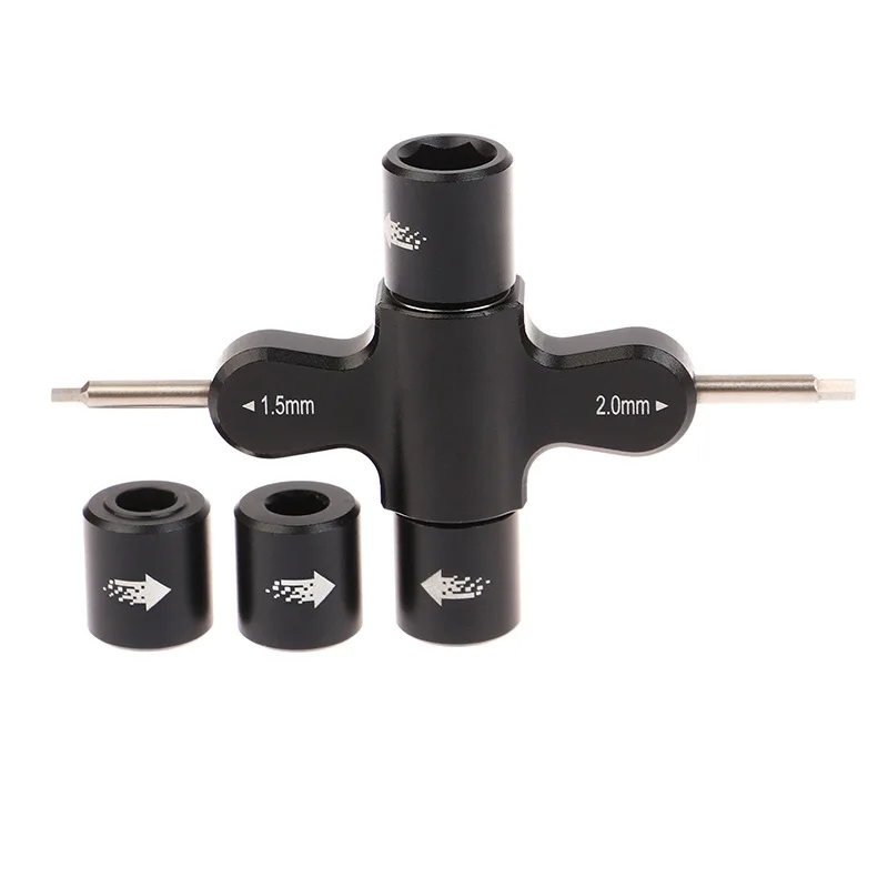 Square Ratchet Wrench Set, 1.5/2.0 Hex Screwdriver, M3/M5 Bearing Quick-release Socket for RC Drone