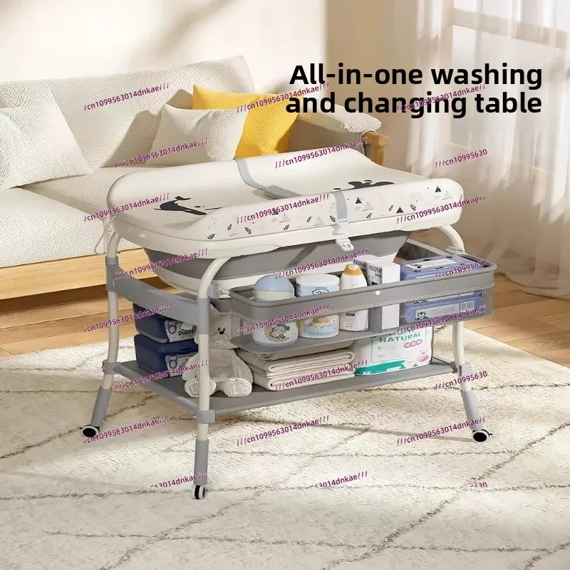 Diaper Table Nursing Table Massage Bath Multifunctional Newborn Baby Bed Changing Table
