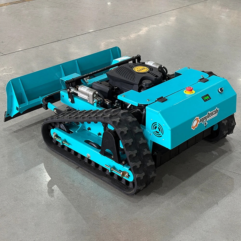

Customized remote-controlled tracked lawnmowers solve the problem of mowing steep slopes and muddy terrain.