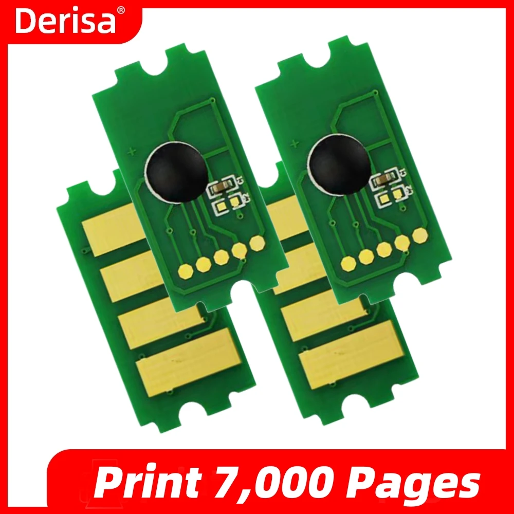 Derisa 12pcs Chip TK-5140 EU, TK-5142 US, TK-5144 AP For Kyocera ECOSYS P6130/M6030/M6530 Toner Kit TK5140K TK5144K TK5142K