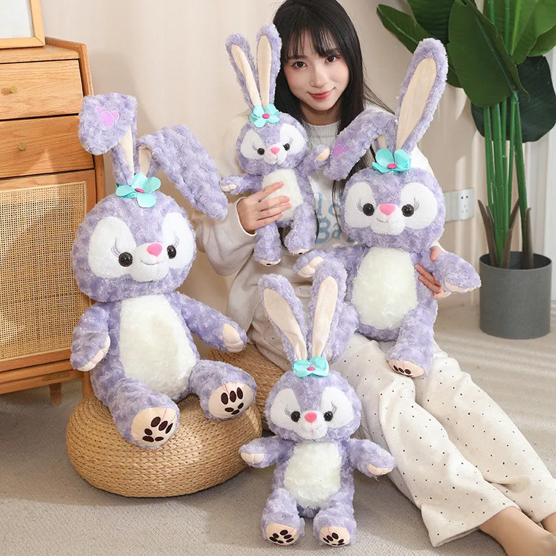 Disney StellaLou Plush Toy StellaLou Stuffed Doll Animal Long Ears Rabbit Plushies Doll Cuddly Pillow Room Decor Girl Gift