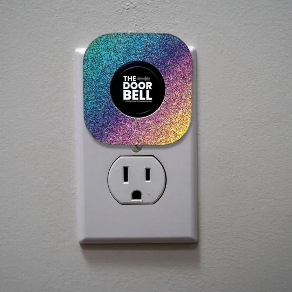 

Sparkly The Door Bell 38 Chimes with Remote Control Classroom Doorbell 4-Level Volume Shining Rainbow Doorbell