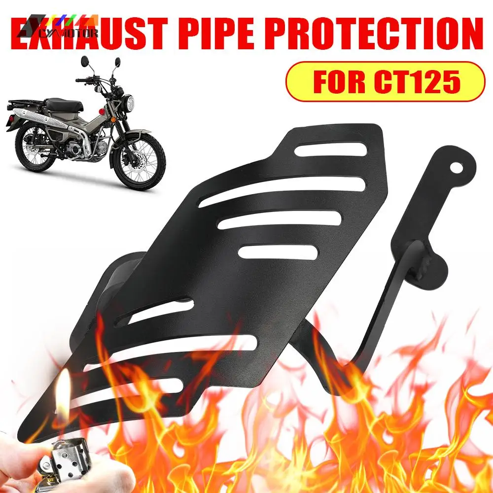 

Motorcycle Exhaust Crash Guard Protector CNC Iron Anti-Scratch For Honda CT125 Electric Dirt Bike Off-Road Motocross Accessories