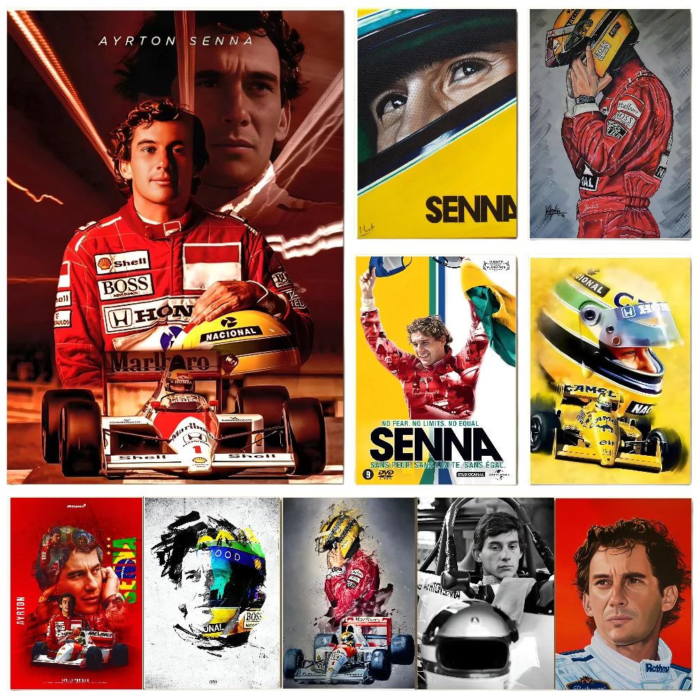 Ayrton Senna Formula Champion Poster Poster Paper Print Home Living Room Bedroom Entrance Bar Restaurant Cafe Art Painting Decor