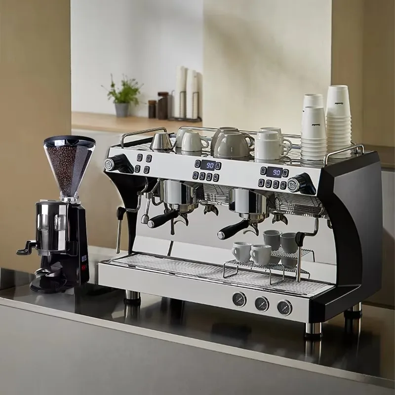 2 Head Coffee Machine Dual Boiler Manual and Automatic Dual-mode 9bar High-pressure Quantitative Extraction Coffee Machine