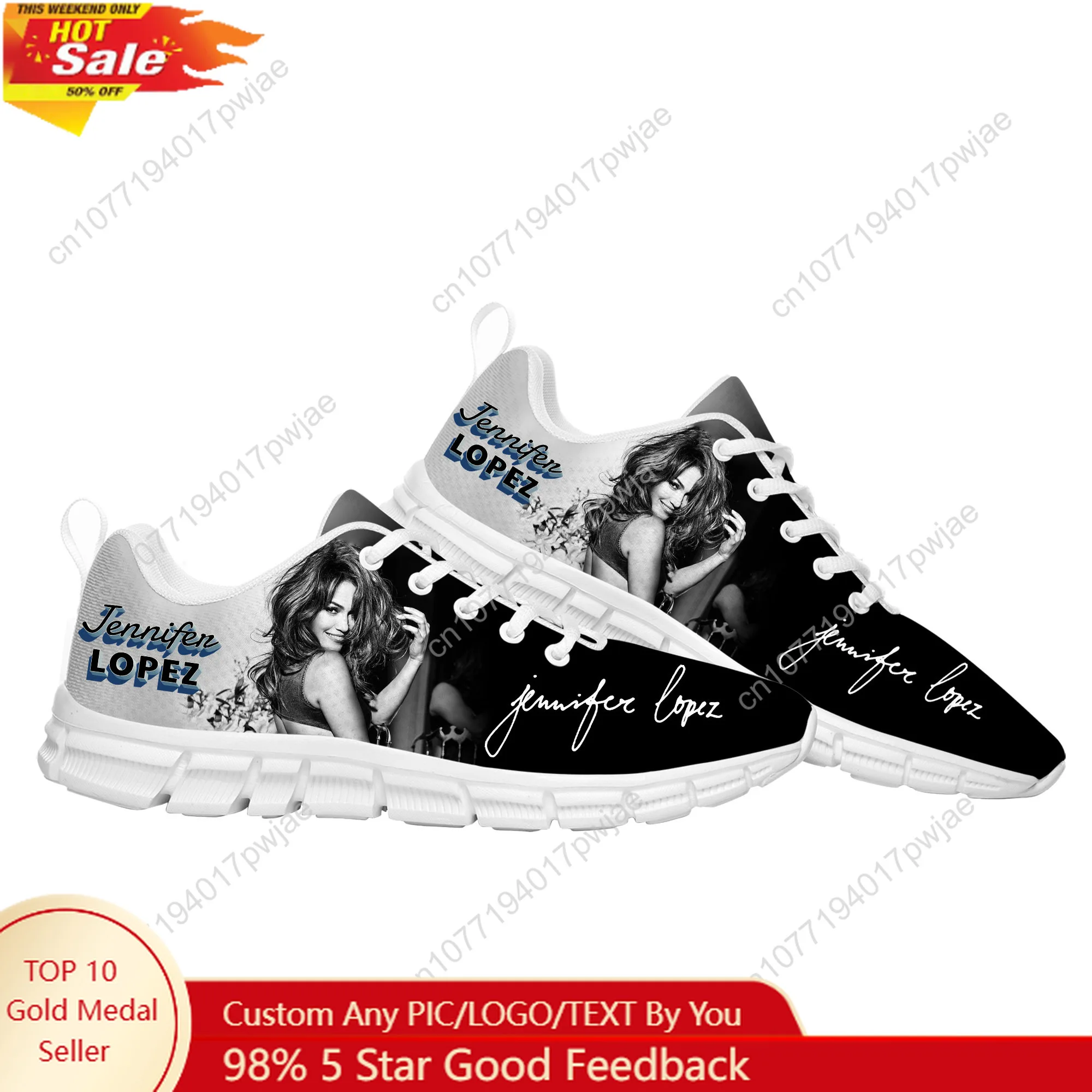 

Jennifer Lopez Hip hop Singer Sports Shoes Mens Womens Teenager Sneakers Fashionable High quality Casual Running Shoes