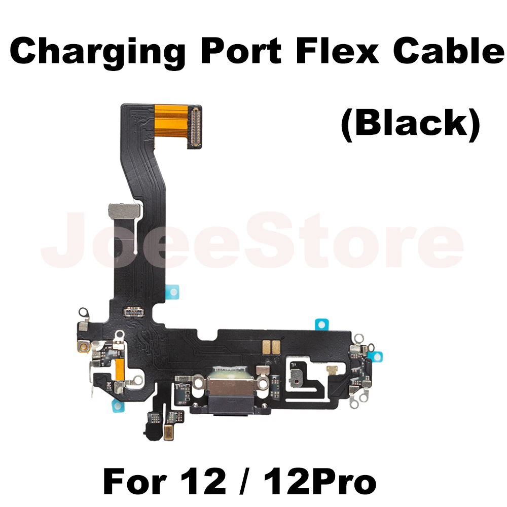 Charging Port Flex Cable for iPhone 11 12 13 14 Pro Max Mini X XS XR USB Charger Dock Connector With Microphone Ribbon Repair