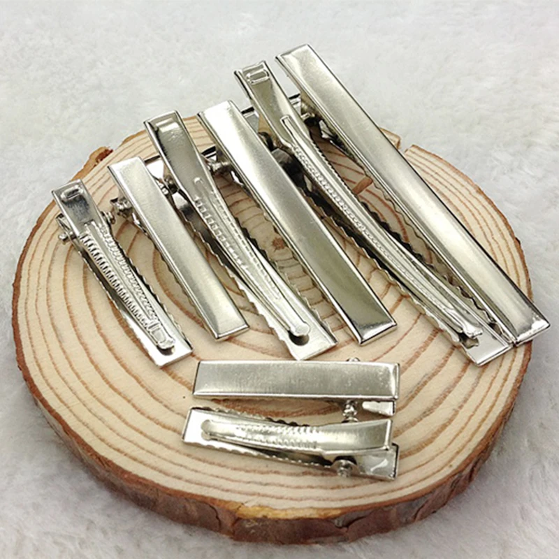 20-50pcs Single Prong Alligator Hair Clips Duckbill Hair Clip For Jewelry Making Hairpins Base Makeup Clips Hairpin Findings