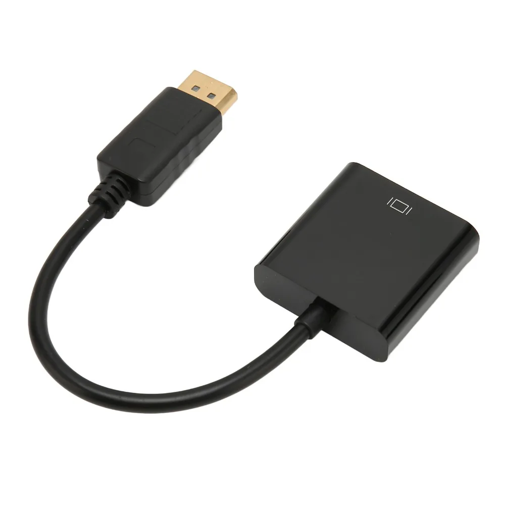 3PCS 1080P DisplayPort To DVI Adapter Gold Plated Connector DP To DVI Adapter Cable Unidirectional DP Conversion Cable