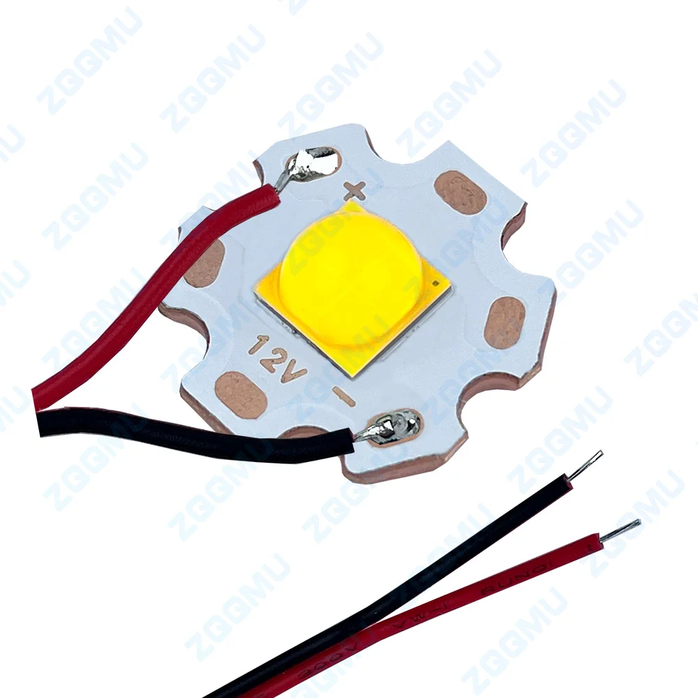 Lampu depan senter LED 20W, lampu sorot, lampu braket keramik Chip 5050 7070 daya tinggi 3V 6V 12V LED 20W 40W