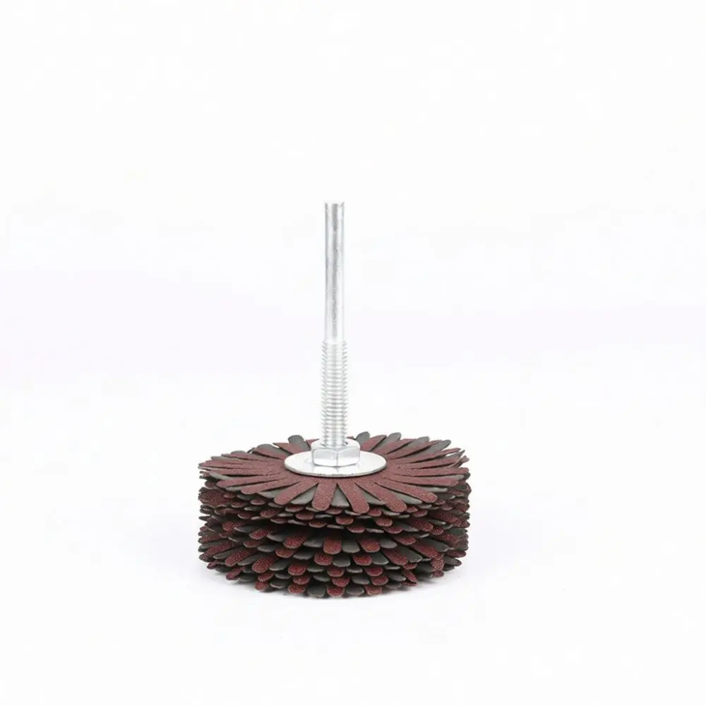Sanding Flap Wheel Abrasive Head For Wood Root Carving Metal Restoration Rust Removal Finishing Grinding Rotary Bit