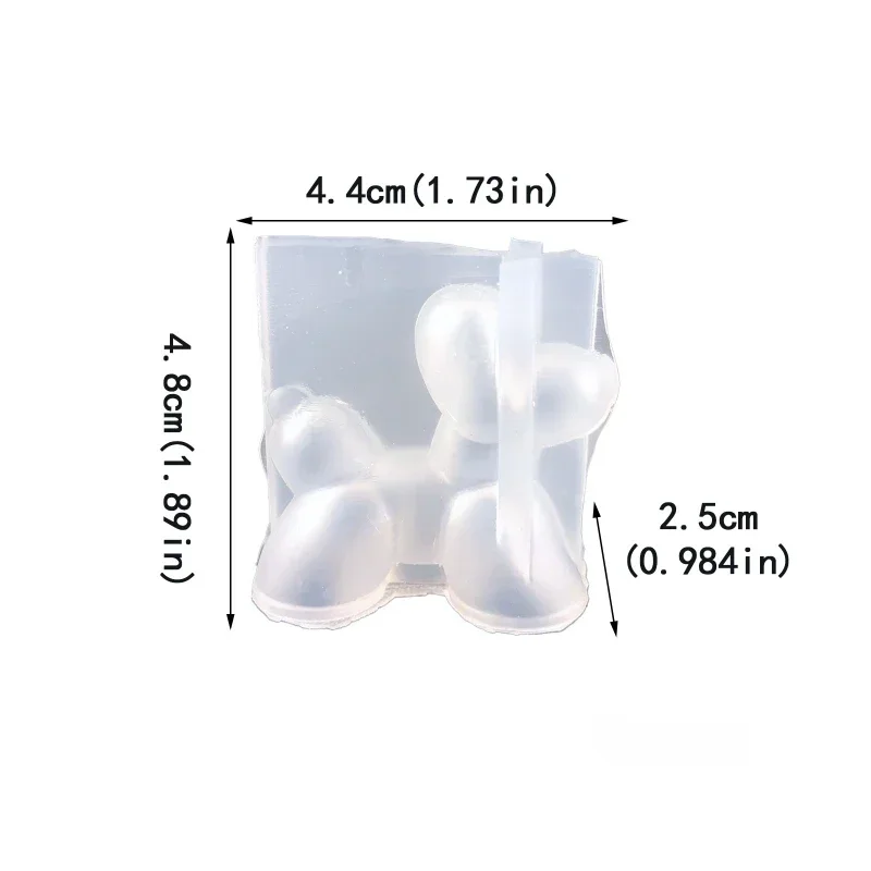 قالب شمع بالون مجسم للكلب الديكور الراتنج الجبس الروائح شمعة ثلاثية الأبعاد قالب من السيليكون