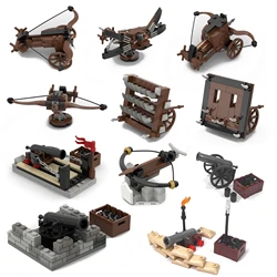 MOC Ancient Crossbow Carriage Model Medieval Weapons Building Block Bricks Parts Accessories DIY Chariots Siege Engines Kids Toy