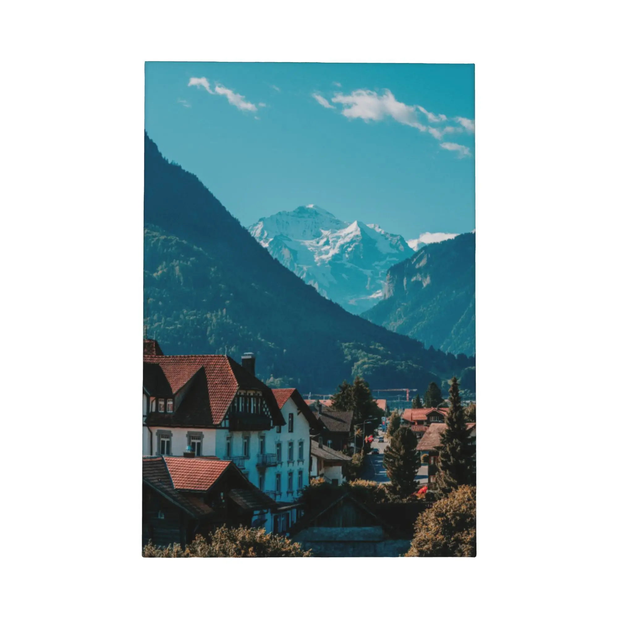 Arte de pared en lienzo de Eiger Suiza, impresionante impresión de paisaje escénico de pico de montaña alpina, póster natural, paisaje europeo