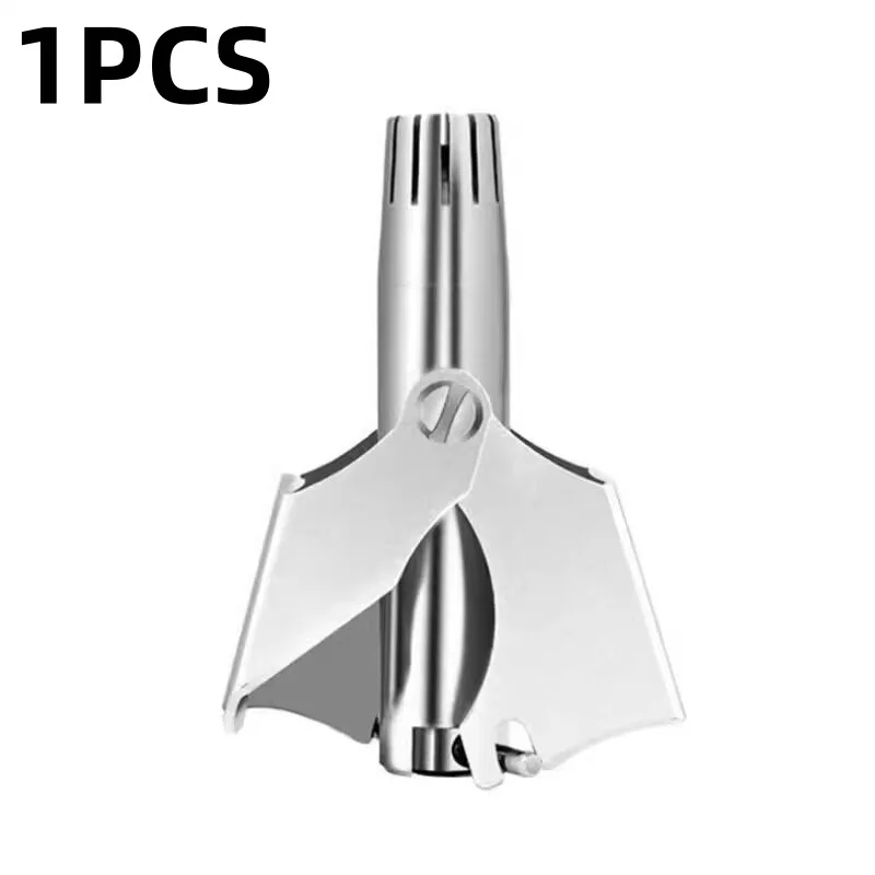 1/2PCS Manual Nose Ear Hair Trimmer Stainless Steel Washable Portable Grooming Tool for Men Women with Cleaning Brush view 5