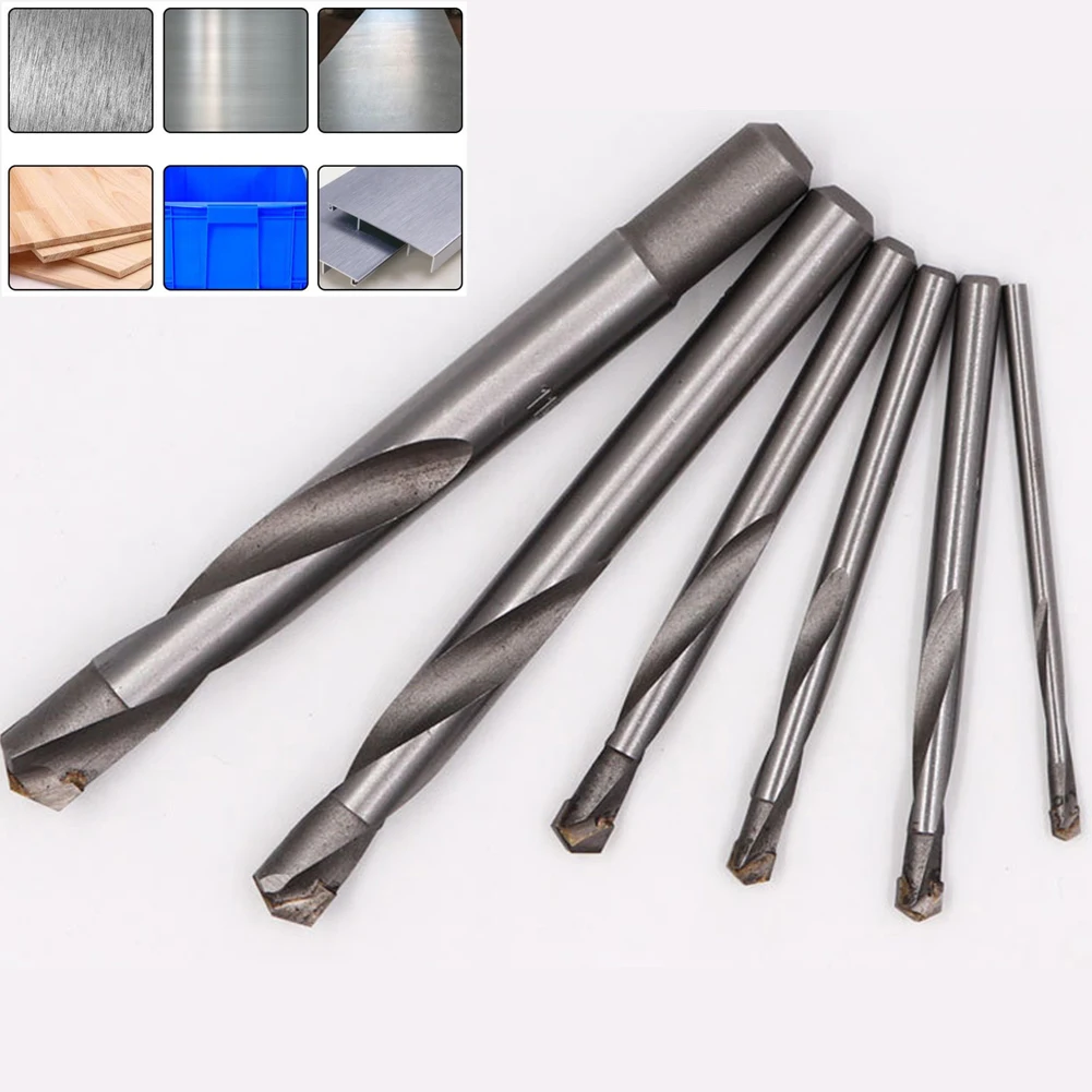 Brocas de carboneto cimentado adequadas para aço inoxidável, metal, madeira, plástico, perfuração, aço de tungstênio, liga dura, ferramentas elétricas