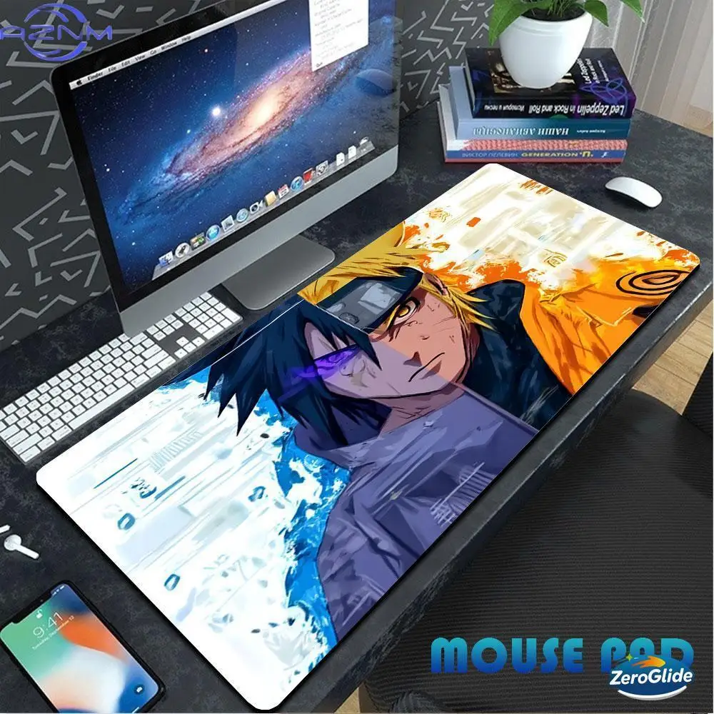 Extended Mouse Pad Gaming Anti-Slip Mat Anime Naruto Pattern High-quality Mousepads