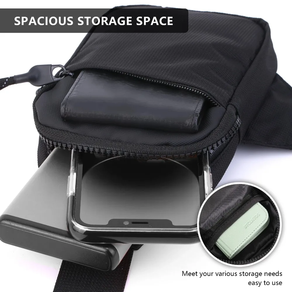 Men's Ultra-small Chest Phone Messenger Bag - alternate angle