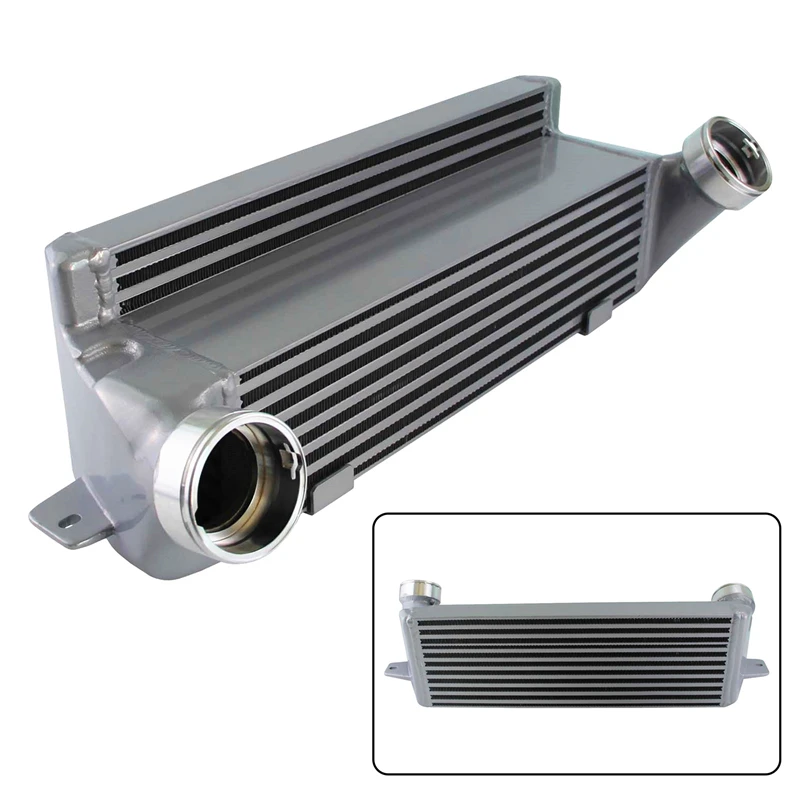 Tuning Performance Intercooler Fits For BMW 05-13 325d/330d/335d E90 E92 E93 Diesel Black/Silver