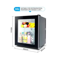 Nevera de cocina de 30l, refrigerador casero de una sola puerta para mantener fresco, pequeño armario de Frigobar