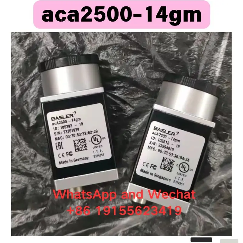 Used aca2500-14gm Industrial camera Functional test OK