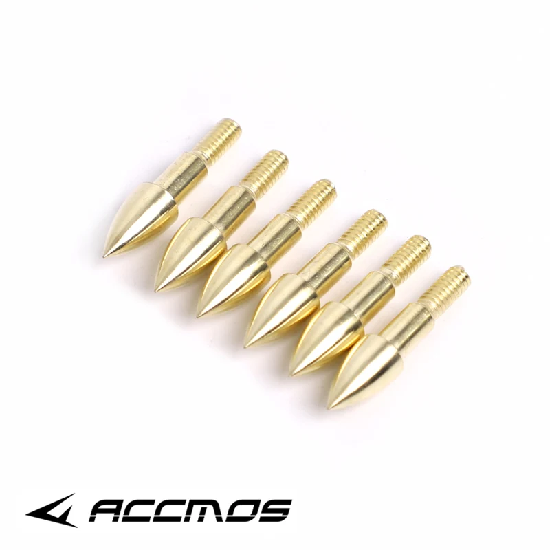 12/24pcs   75 and 100 Grain  Broad head Gold Arrow Head  Arrow Point Accessories for Shaft DIY