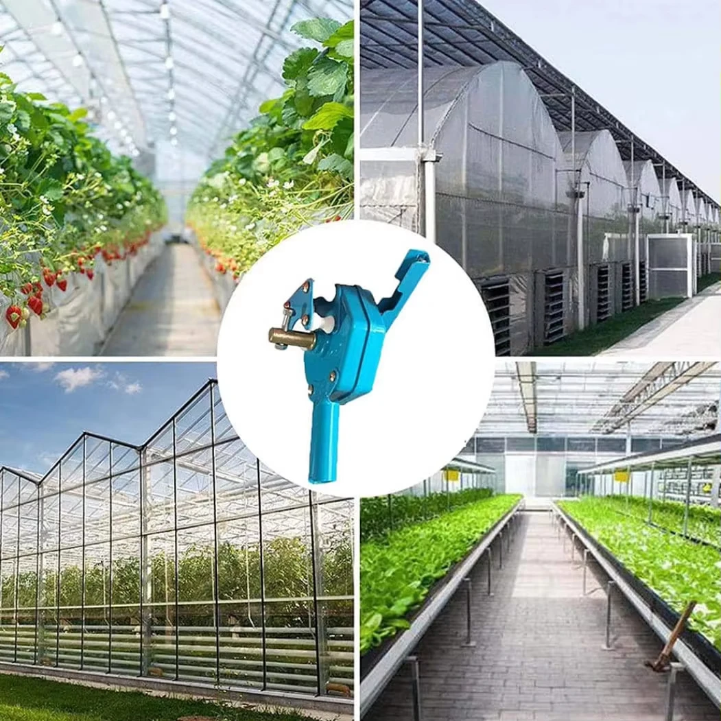Greenhouse Hand Crank Winch, Manual Sidewall Film Roll Up Lifting Device, Easy Install Window Opener for Greenhouse Flower Plant