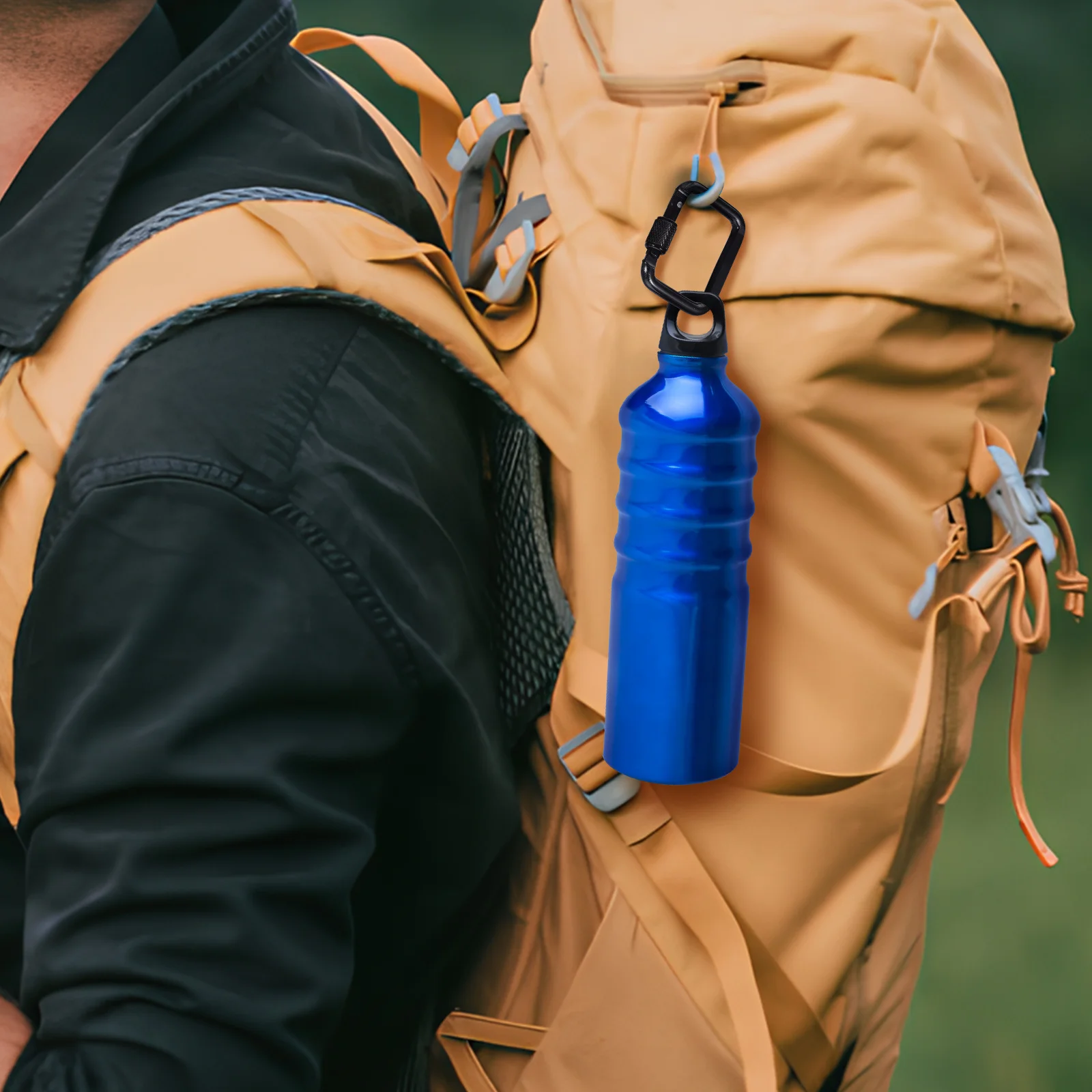 

6Pcs Aluminum Heavy Duty Threaded Locking Carabiner Small Square Snap Hook Clips for Keys Camping Hiking Outdoor Equipment