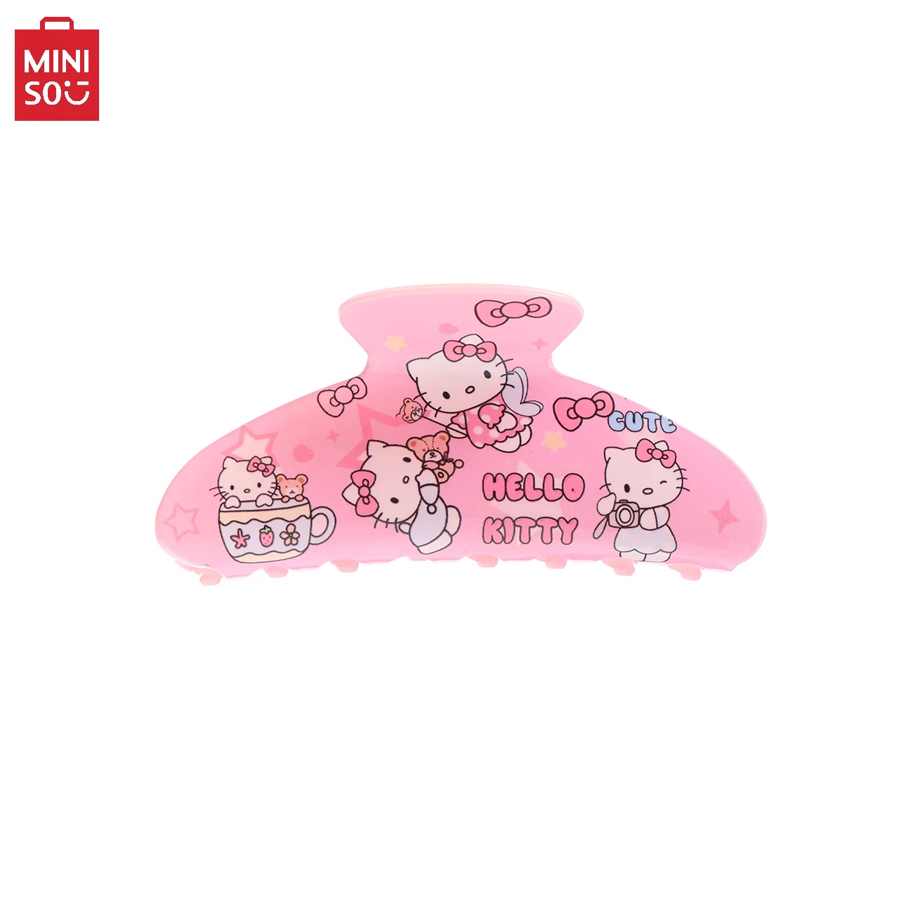 Miniso Hair Clips and Accessories, Hello Kitty Acrylic Cartoon Style Boutique Gifts for Festivals