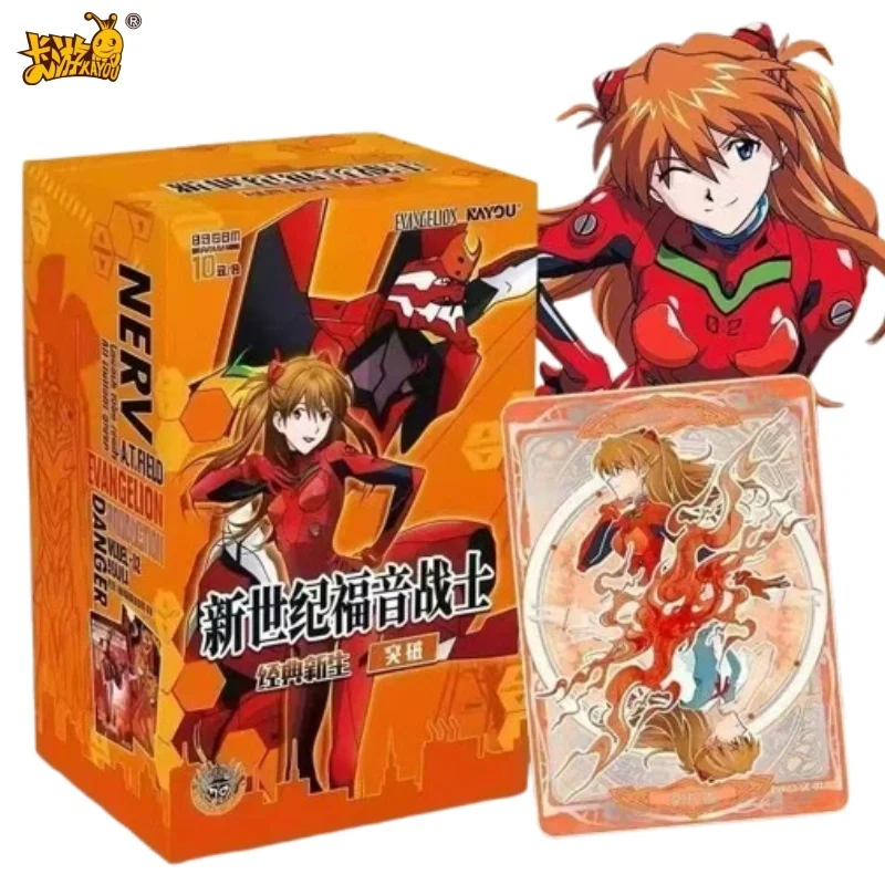 KAYOU Official Neon Genesis Evangelion Classic Rebirth Break Collectible Trading Cards Asuka Anime Mecha Blind Box Cards