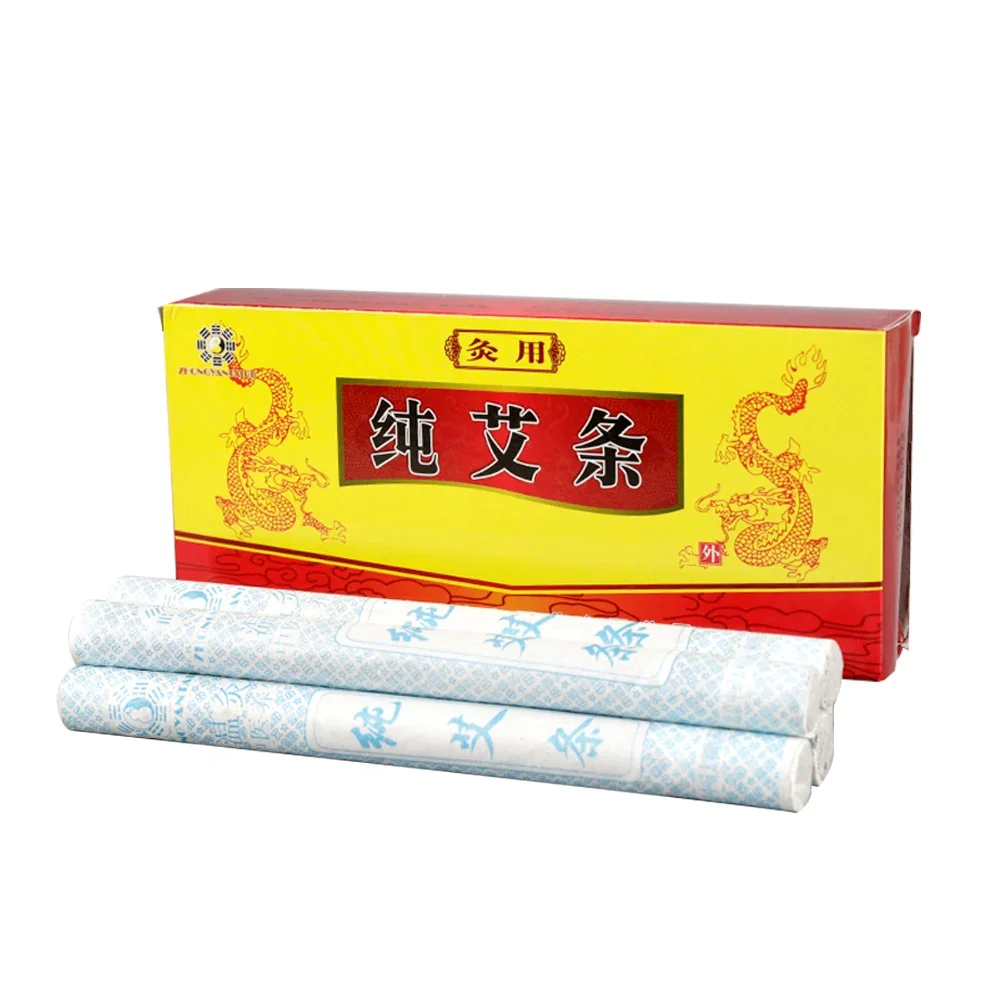 Zhongyan Taihe Pure Moxa Stick Manual Moxibustion Stick Moxa Roll Moxibustion Acupuncture Massage Health Care