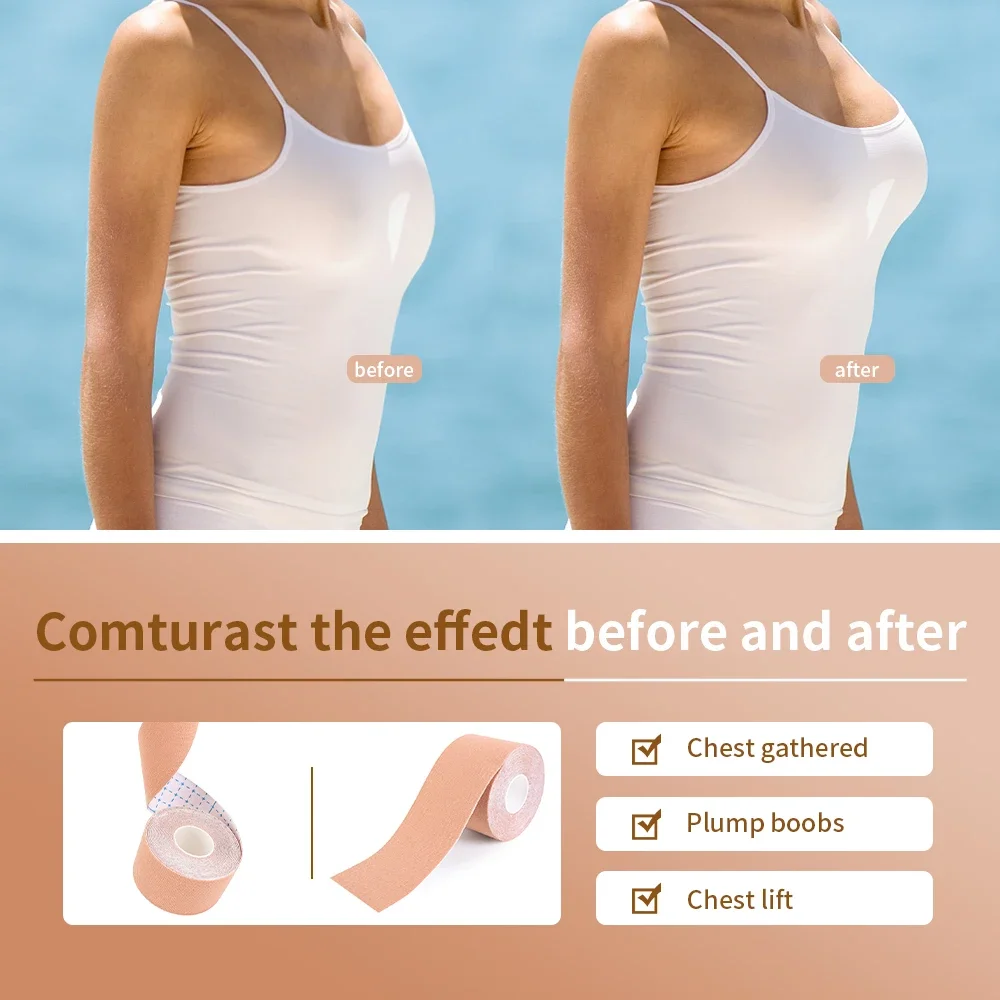 1 Roll Women Breast Nipple Covers Push Up Bra Body Invisible Breast Boob Lift Tape Adhesive Bras Intimates Sexy Bralette Pasties