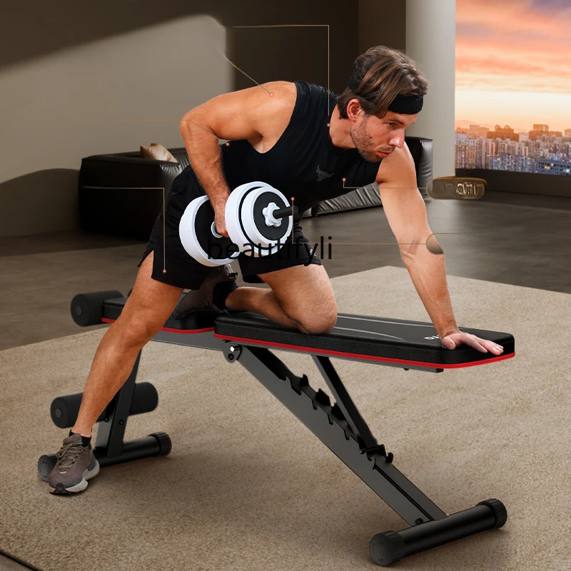 Dumbbell stool, abs board, sit-up aid board, household sports and fitness equipment