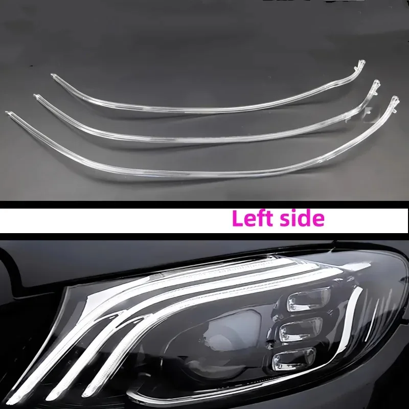 Headlight DRL Tube For Mercedes-Benz S CLASS W222 2018 2019 2020 Acrylic Tube Light Guide Strip Light Guide Plate DRL Bar
