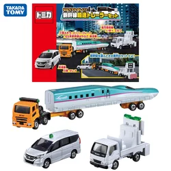 TAKARA TOMY Tomica Shinkansen Engineering Transport Vehicle Set Alloy Cars Toy Motor Vehicle Diecast Metal Model Gift for Boys