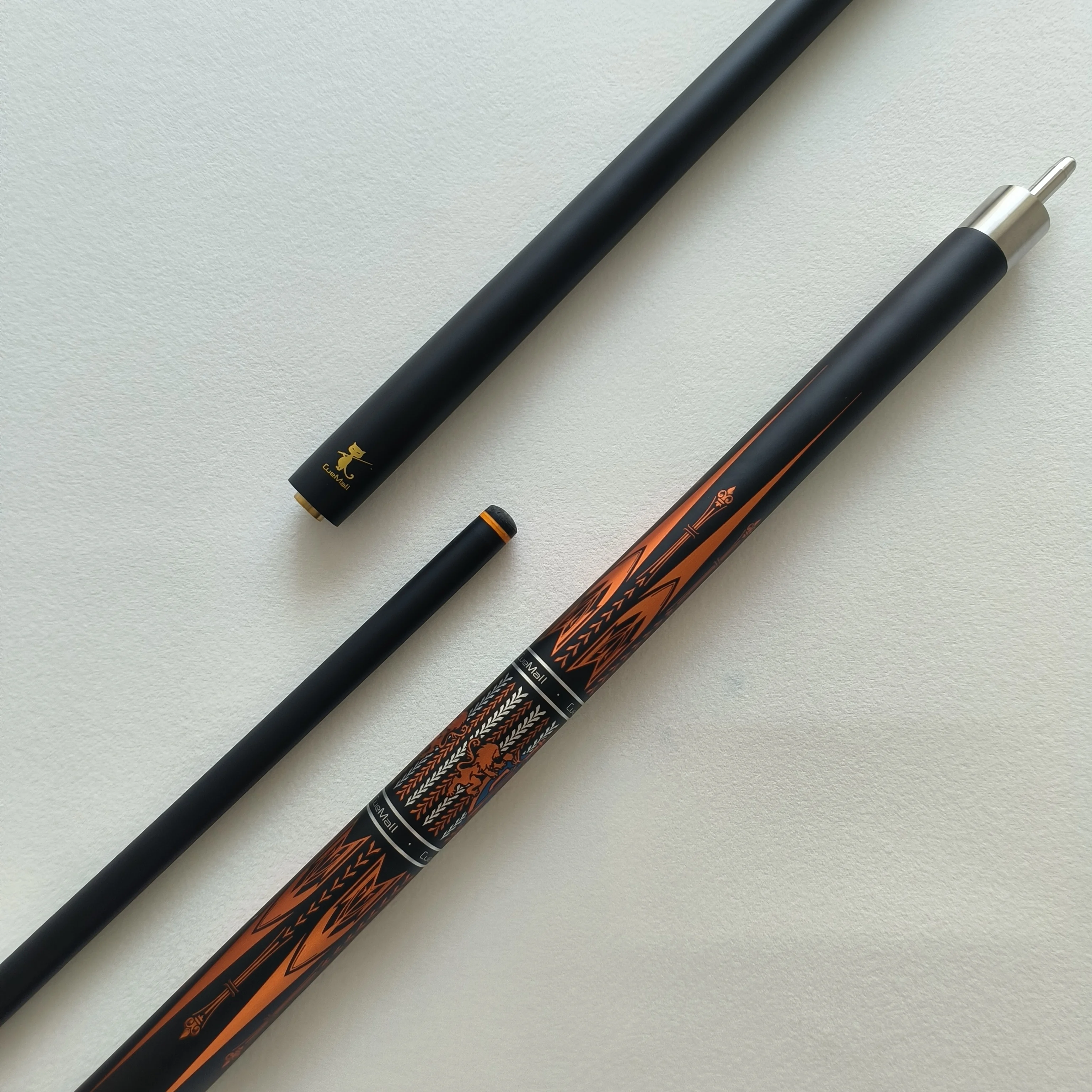 12.75mm Low Deflection Carbon Fiber Shaft Pool Cue Maple Butt Stainless Steel Quick Release Joint Multi Layer Tip