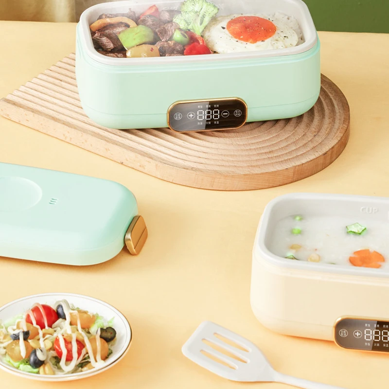 المحمولة الكهربائية علبة طعام للتسخين متعددة الوظائف وعاء الطبخ ماكينة شواء إناء/ قدر مقلاة فرن الطبخ المنزلية الأرز