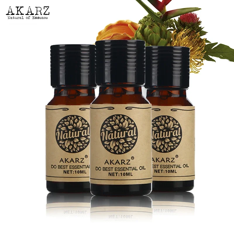 AKARZ Aromatherapy Neroli Melissa Coffee Essential Oil Set - Revitalize Your Skin with this Spa & Massage Therapy