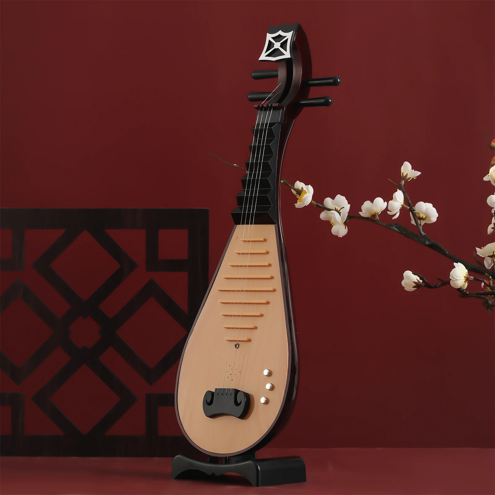 

1pc Simulation Chinese Lute Chic Instrument Decoration Plastic Home Party Photo Prop Style Accessory
