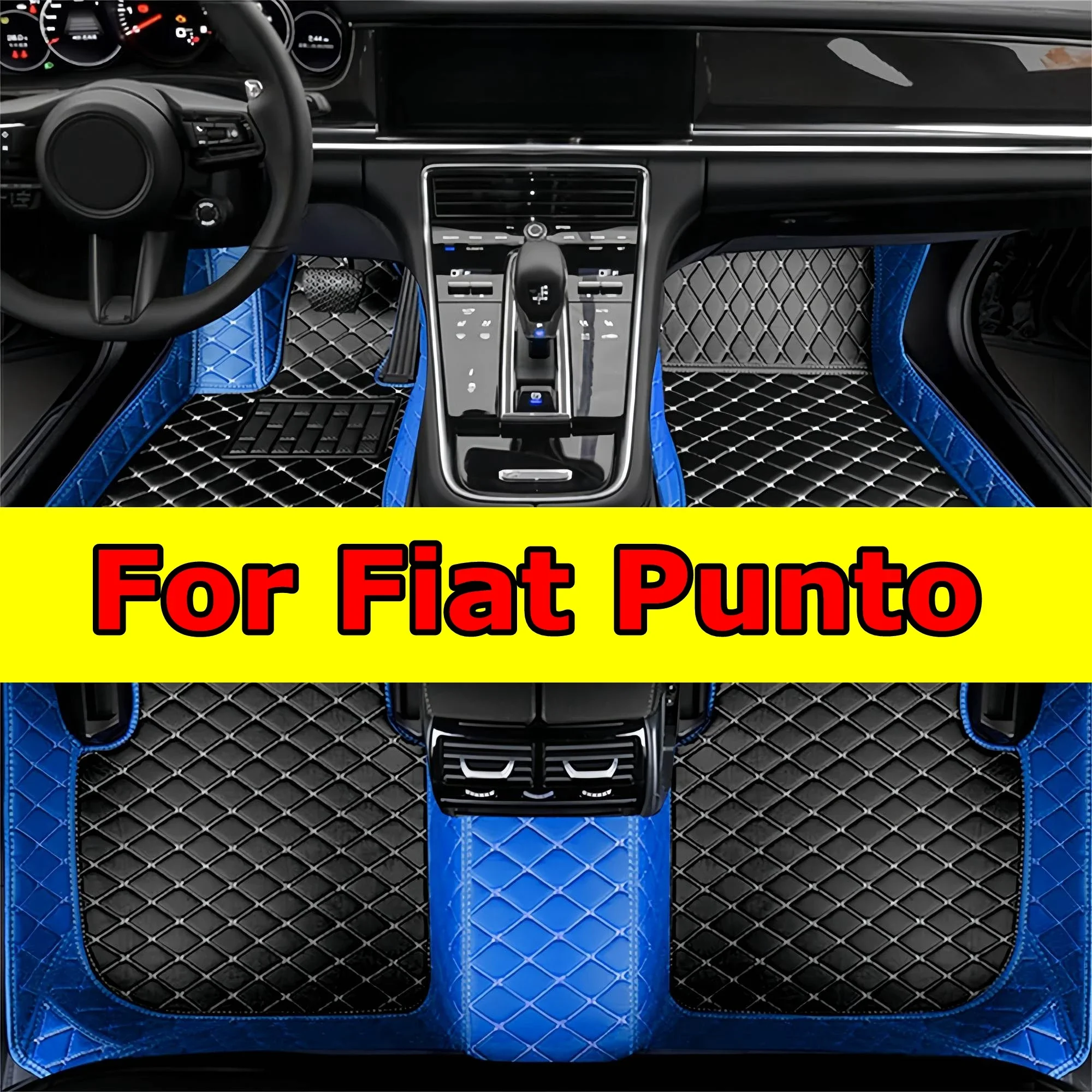 

Утолщенные автомобильные коврики для Fiat Punto 2010 2011 2012 2013 2014, покрытие, роскошные кожаные напольные вкладыши, водонепроницаемые, авто C