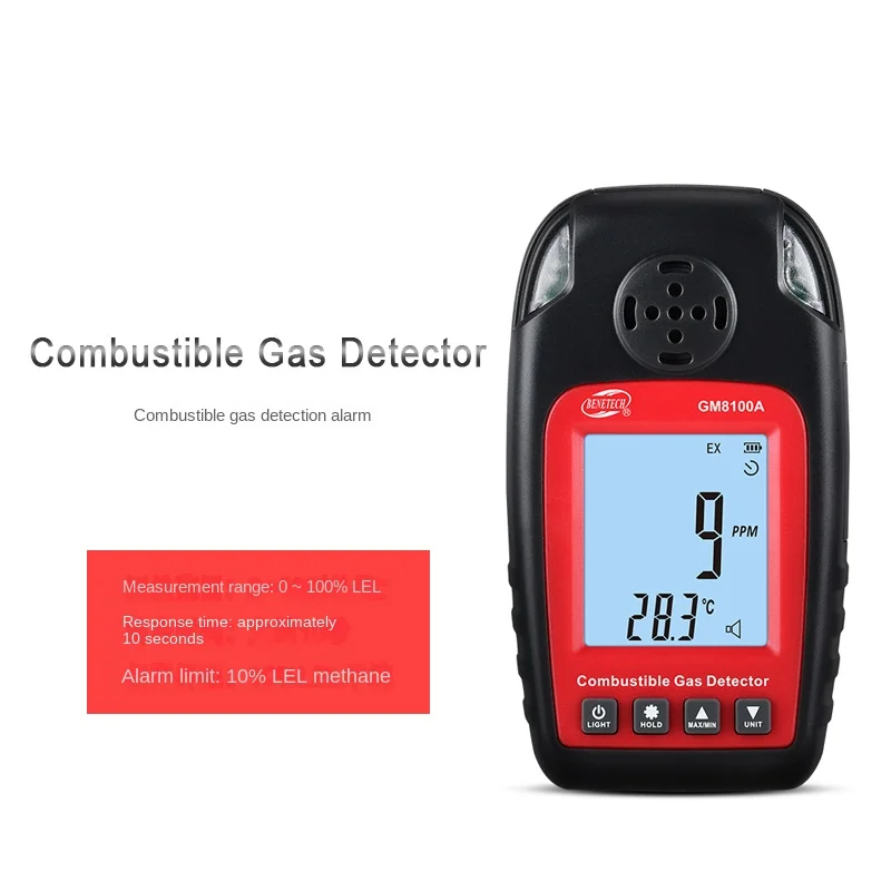 

Combustible Gas Detector Portable Natural Gas Leak Detector Detection Gas Leak Detector Domestic Alarm