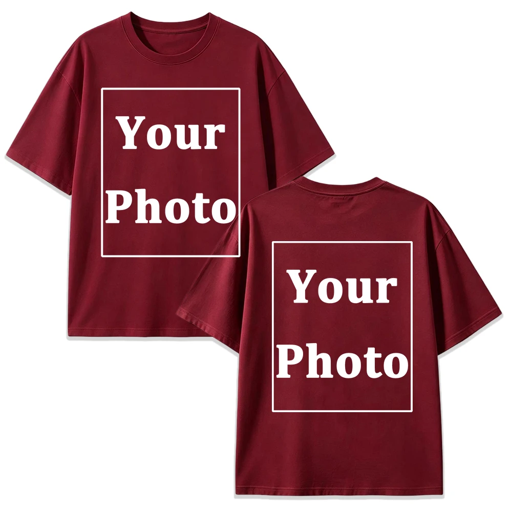 Herren Sommer Team T-Shirt Personalisiertes Design Lässige Weite Basic-Workwear Familien-Sport-Street-Tops Weiche Baumwollkleidung – Detail 20
