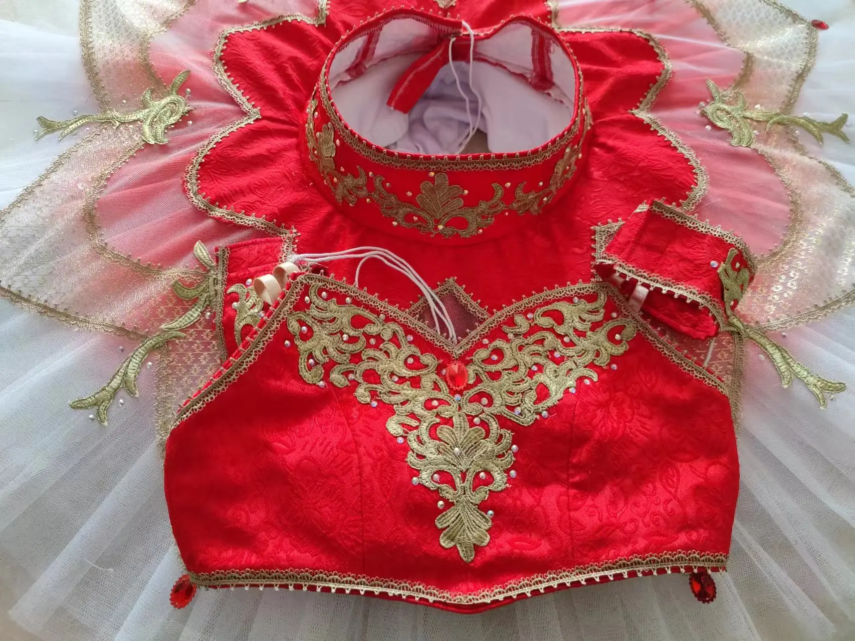 Professional Ballet Corset Pancake Ballerina Girl Professional ballet performance costumVariations of the ballet 