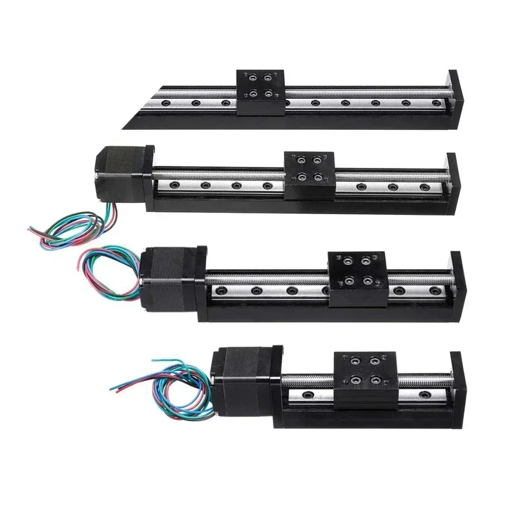 CNC Gantry 3-Axis XYZ Linear Stage T-type Slide Stage Linear Axis 50-300mm Stroke with NEMA11 28MM Stepper Motor Slide Module