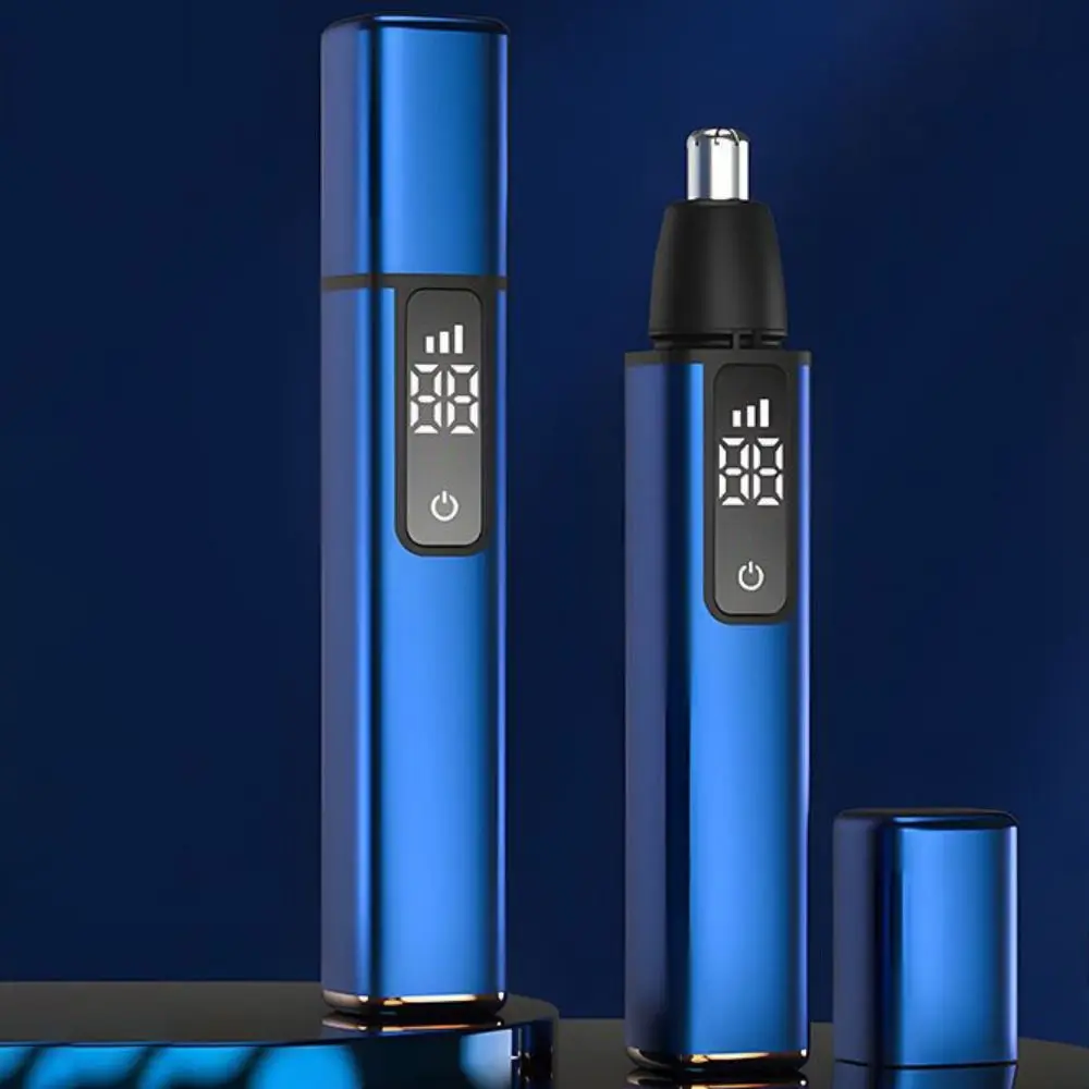 شاشة ديجيتال الكهربائية الأنف الشعر المتقلب عالية السرعة المحرك شحن سريع الأنف مقص عر مقاوم للماء الحواجب الحلاقة السفر #2