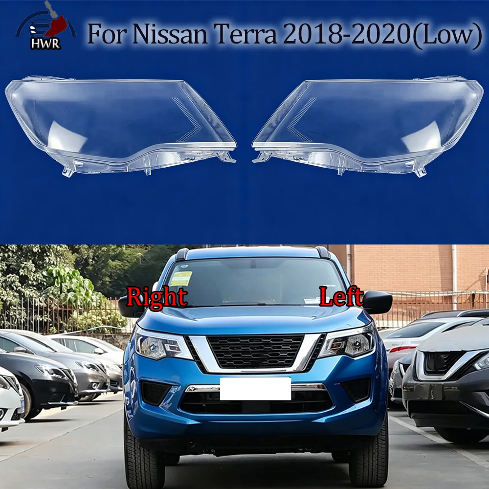 Zubehör Lampenschirm Scheinwerfergehäuse für Nissan 2018-2020 Terra (Niedrigwertige Ausstattung) Auto Frontscheinwerfer Linsenabdeckung Lichtgehäuse