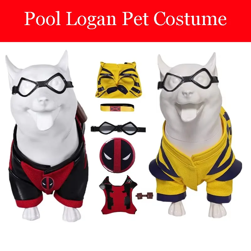 

Dead Cosplay Pool Vest Belt Wade Fantasia Wilson Pet Dog Clothes Costume Outfits Halloween Carnival Party Suit